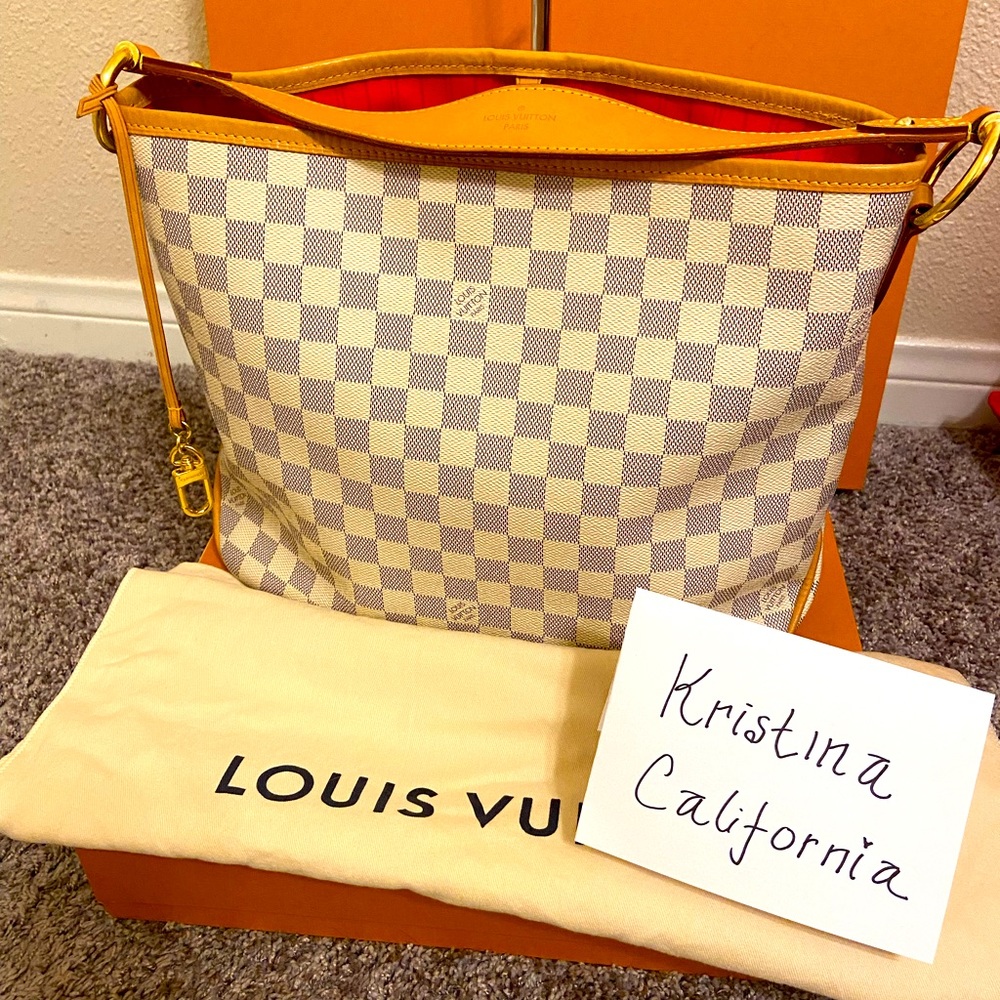 100% authentic Azur Damier  Delightful PM